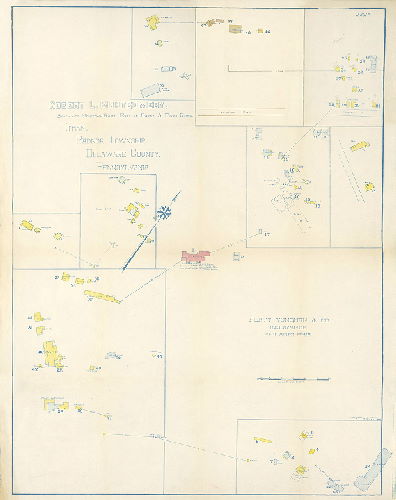Map, Ardrossan, Robert L. Montgomery, South Side of Newton Road, East of Darby and Paoli Road, Ithan, Radnor Township, Delaware County, Pennsylvania