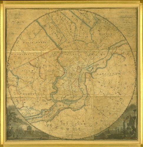 A plan of the City of Philadelphia and Environs Surveyed by John Hills, A Plan of the City of Philadelphia and Environs