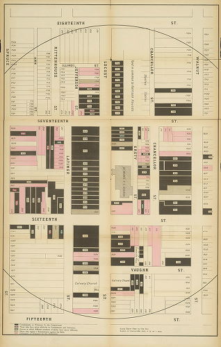 Map, Report of Harrison et al. vs. St. Mark's Church, Philadelphia
