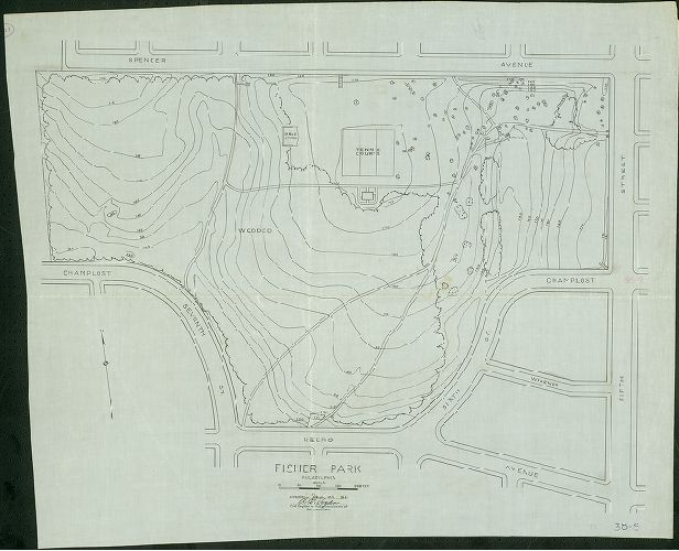 Topographical Plan of Fisher Park