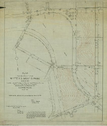Plan Placing Upon City Plan Wister's Woods