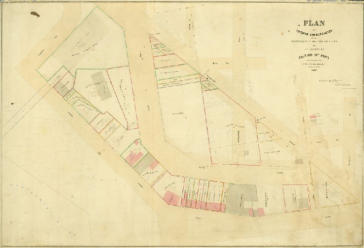 Plan, Plan of ground appropriated for the preservation of the purity of water and an addition to Fairmount Park