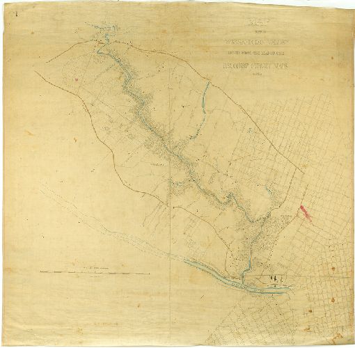 Map, Map of the Wissahickon Valley as copied from the 1863 Map of the U.S. Coast Survey