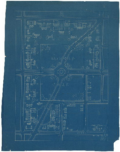 Plan for Extension of Lincoln Drive through Pastorius Park