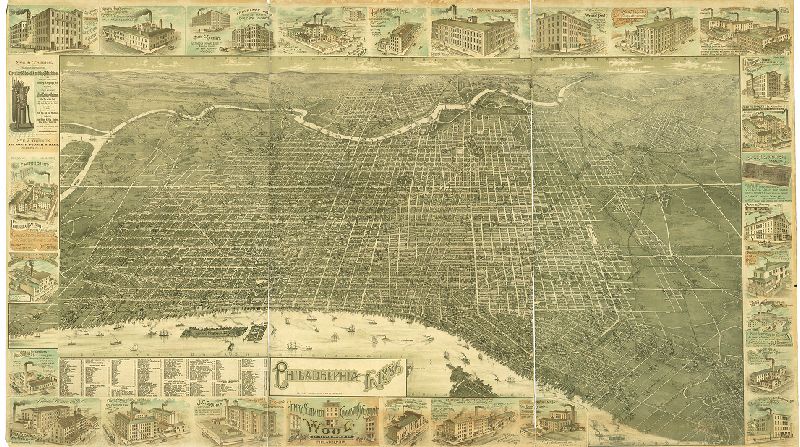 Perspective, Philadelphia in 1886