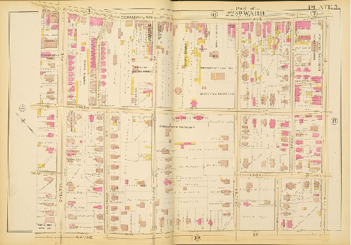 Plate 5, Atlas of the City of Philadelphia. Volume 7
