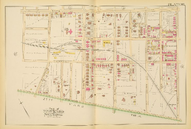 Plate 10, Atlas of the City of Philadelphia. Volume 7