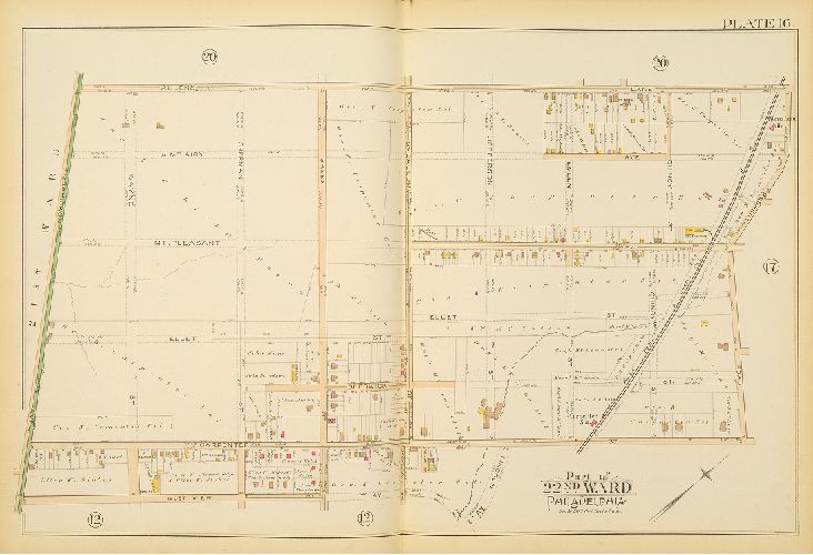 Plate 16, Atlas of the City of Philadelphia. Volume 7