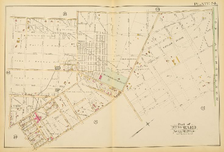 Plate 24, Atlas of the City of Philadelphia. Volume 7