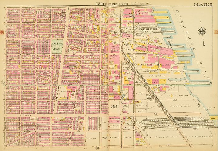 Plate 5, Atlas of the City of Philadelphia