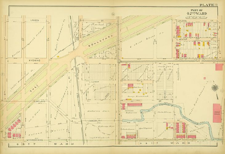 Plate 3, Atlas of the City of Philadelphia. 42nd Ward