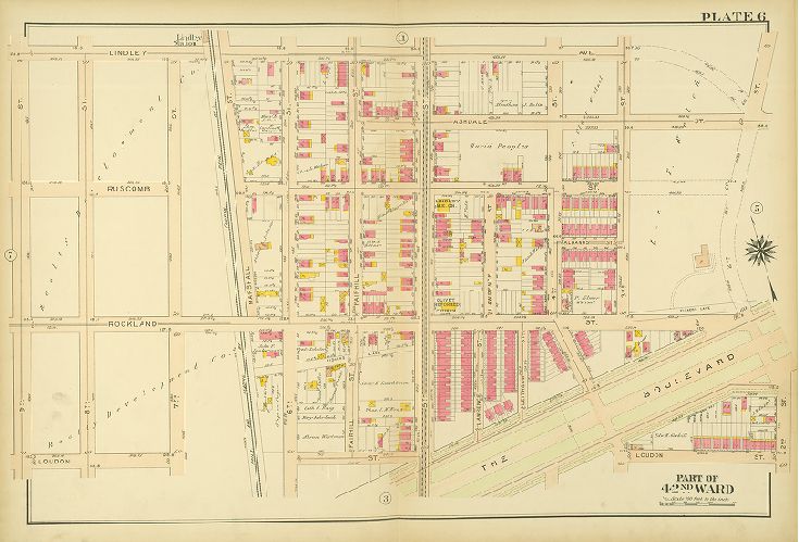 Plate 6, Atlas of the City of Philadelphia. 42nd Ward