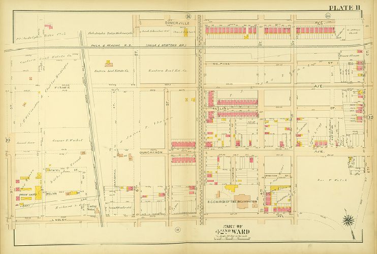 Plate 11, Atlas of the City of Philadelphia. 42nd Ward