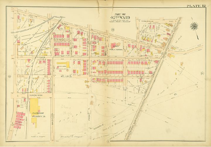 Plate 12, Atlas of the City of Philadelphia. 42nd Ward