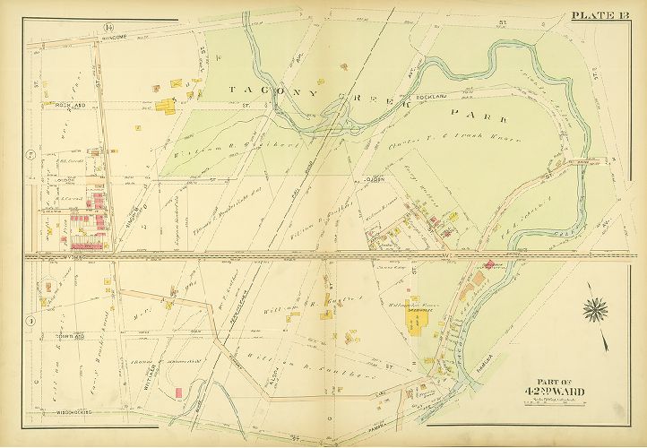 Plate 13, Atlas of the City of Philadelphia. 42nd Ward