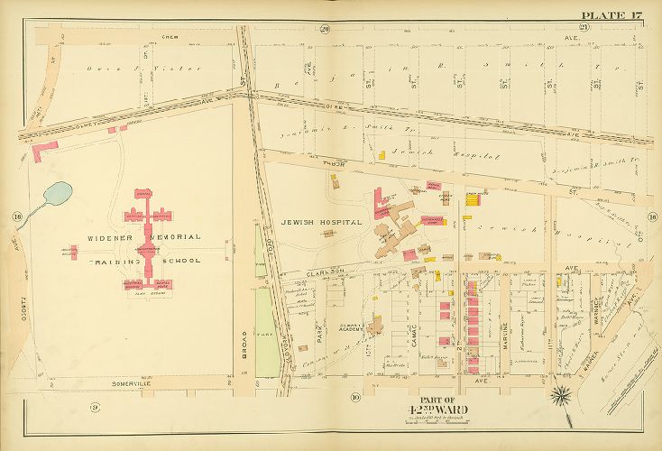Plate 17, Atlas of the City of Philadelphia. 42nd Ward
