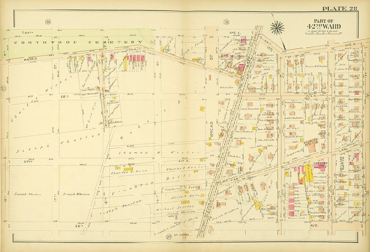 Plate 28, Atlas of the City of Philadelphia. 42nd Ward