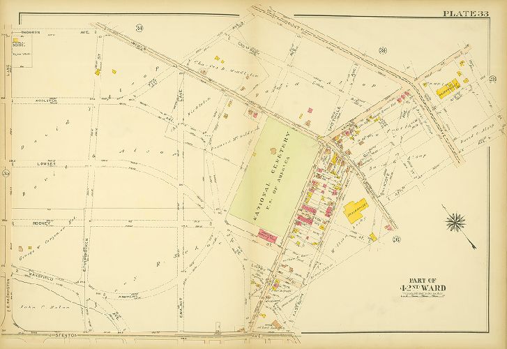 Plate 33, Atlas of the City of Philadelphia. 42nd Ward