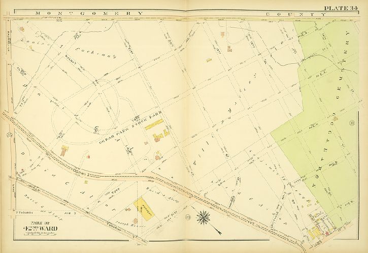 Plate 34, Atlas of the City of Philadelphia. 42nd Ward