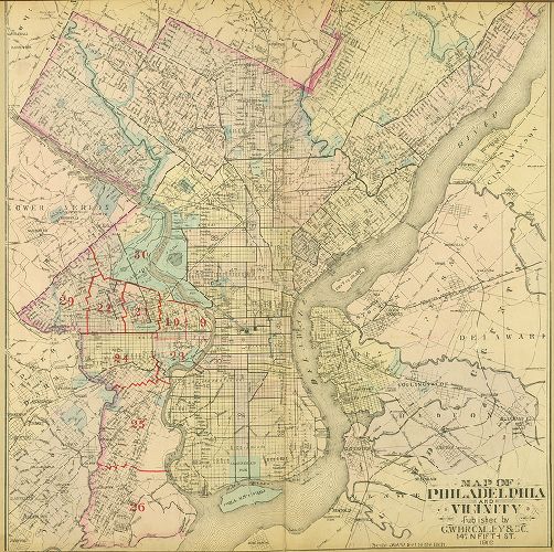 Map Index, Atlas of Philadelphia: West Philadelphia