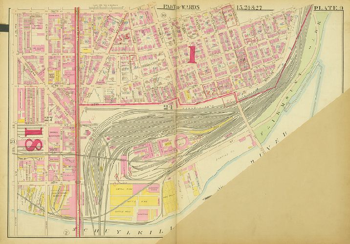 Plate 9, Atlas of Philadelphia: West Philadelphia