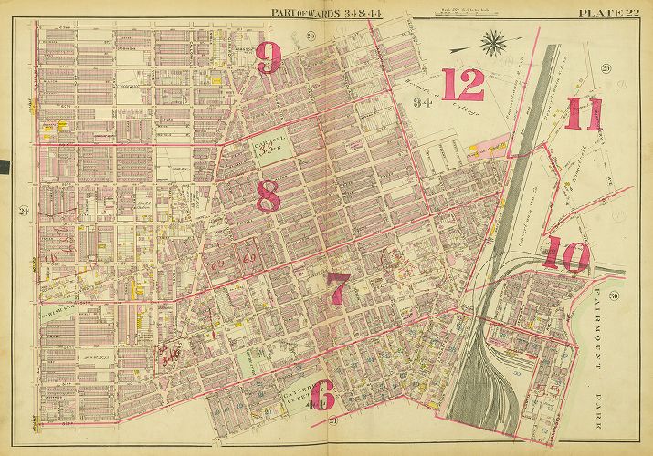 Plate 22, Atlas of Philadelphia: West Philadelphia