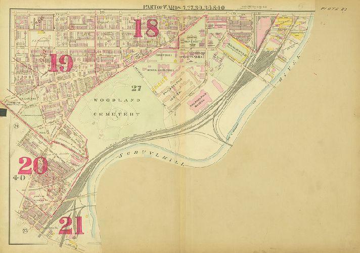 Plate 23, Atlas of Philadelphia: West Philadelphia