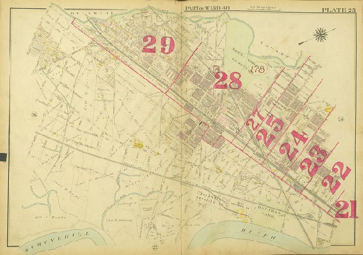 Plate 25, Atlas of Philadelphia: West Philadelphia