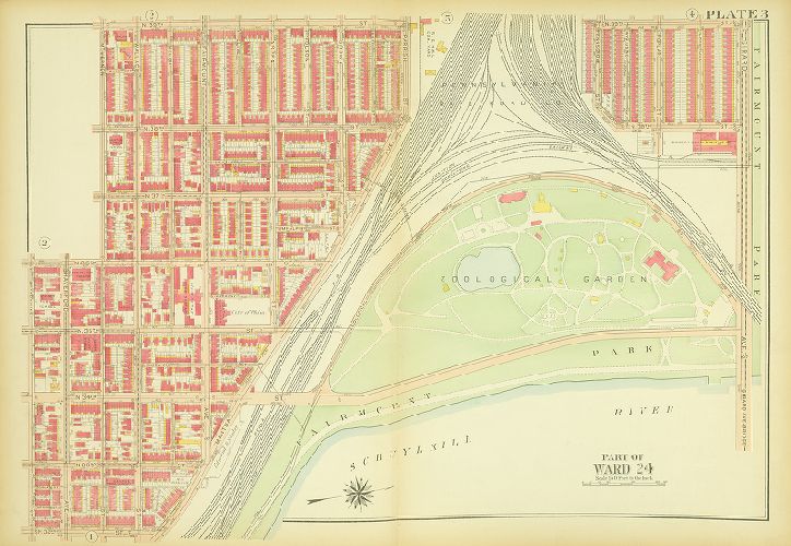 Plate 3, Atlas of the City of Philadelphia (West Philadelphia)