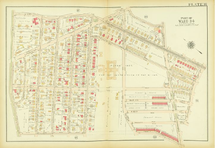 Plate 16, Atlas of the City of Philadelphia (West Philadelphia)