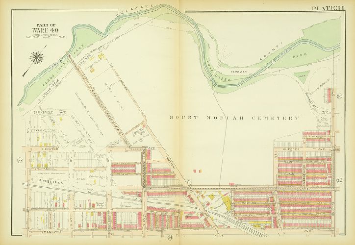 Plate 33, Atlas of the City of Philadelphia (West Philadelphia)
