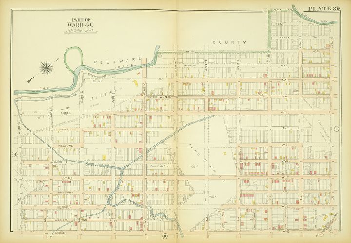 Plate 38, Atlas of the City of Philadelphia (West Philadelphia)
