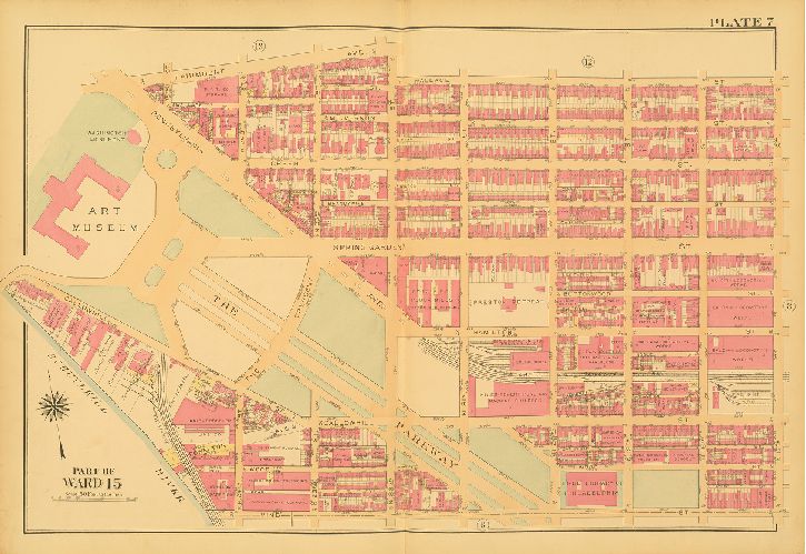 Plate 7, Atlas of the City of Philadelphia (Central)