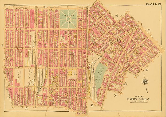 Plate 21, Atlas of the City of Philadelphia (Central)