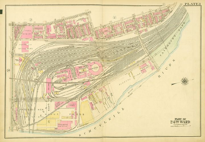 Plate 1, Atlas of the City of Philadelphia (West Philadelphia)
