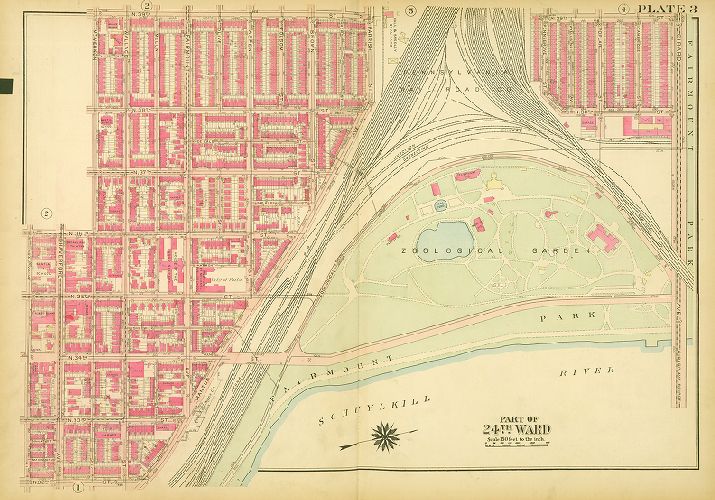 Plate 3, Atlas of the City of Philadelphia (West Philadelphia)