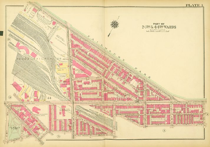 Plate 4, Atlas of the City of Philadelphia (West Philadelphia)