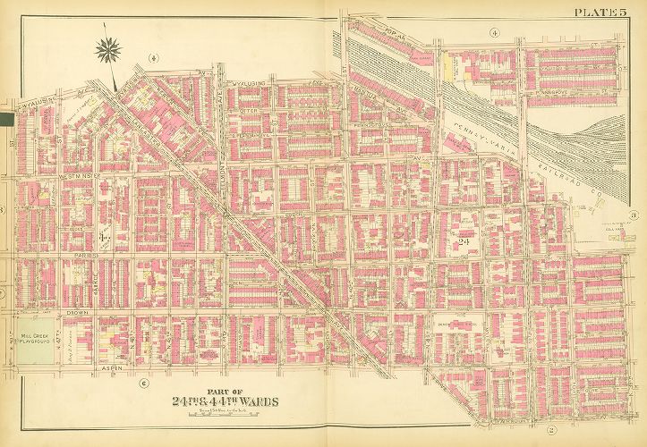 Plate 5, Atlas of the City of Philadelphia (West Philadelphia)