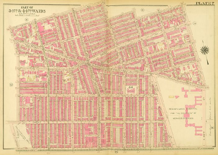 Plate 7, Atlas of the City of Philadelphia (West Philadelphia)