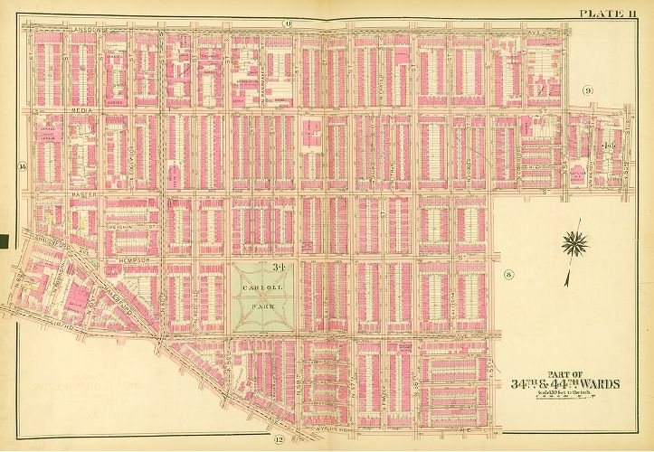 Plate 11, Atlas of the City of Philadelphia (West Philadelphia)