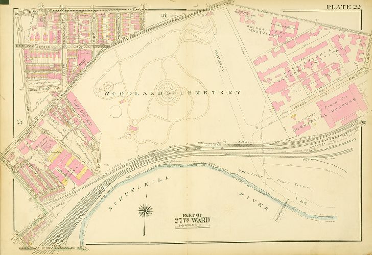 Plate 22, Atlas of the City of Philadelphia (West Philadelphia)