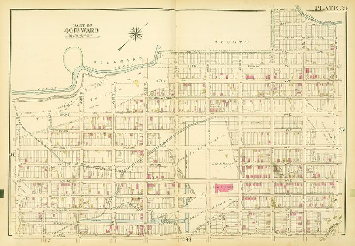 Plate 39, Atlas of the City of Philadelphia (West Philadelphia)