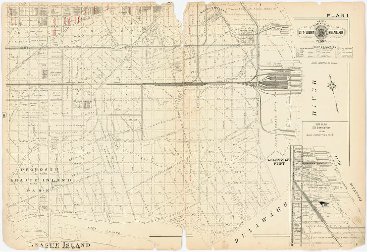 Plan 1, Baist's Property Atlas of the City and County of Philadelphia, Penna.