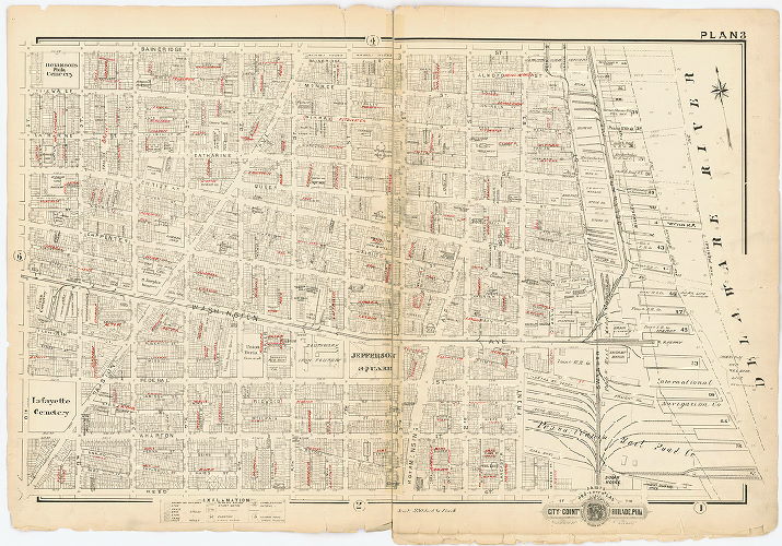 Plan 3, Baist's Property Atlas of the City and County of Philadelphia, Penna.