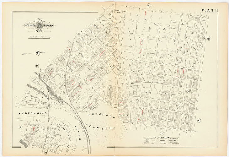 Plan 11, Baist's Property Atlas of the City and County of Philadelphia, Penna.