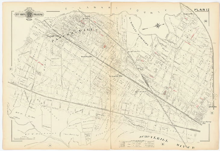 Plan 12, Baist's Property Atlas of the City and County of Philadelphia, Penna.