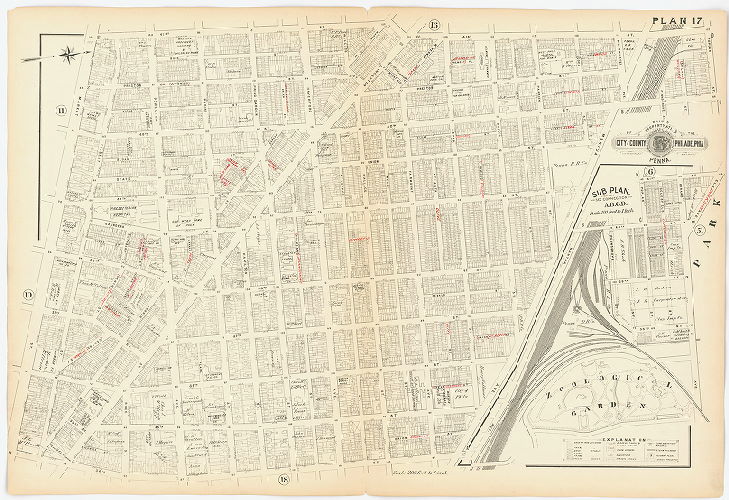 Plan 17, Baist's Property Atlas of the City and County of Philadelphia, Penna.