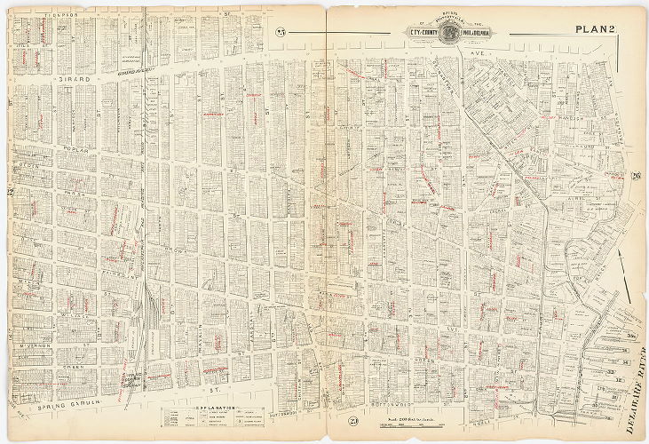 Plan 21, Baist's Property Atlas of the City and County of Philadelphia, Penna.