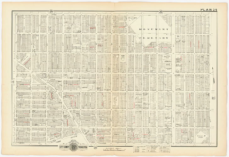 Plan 24, Baist's Property Atlas of the City and County of Philadelphia, Penna.
