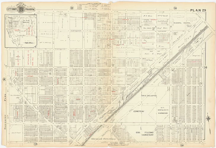Plan 29, Baist's Property Atlas of the City and County of Philadelphia, Penna.